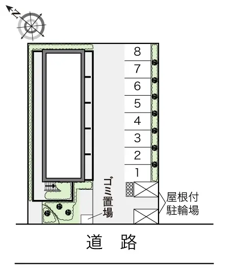 ★手数料０円★八尾市桜ケ丘３丁目 月極駐車場